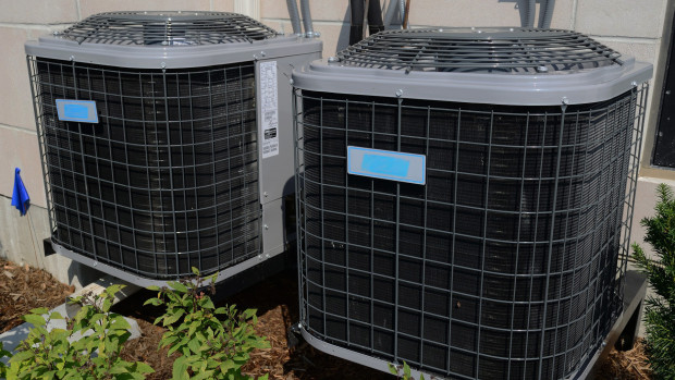 Two outdoor HVAC Units