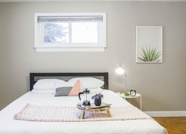 clean guest bedroom