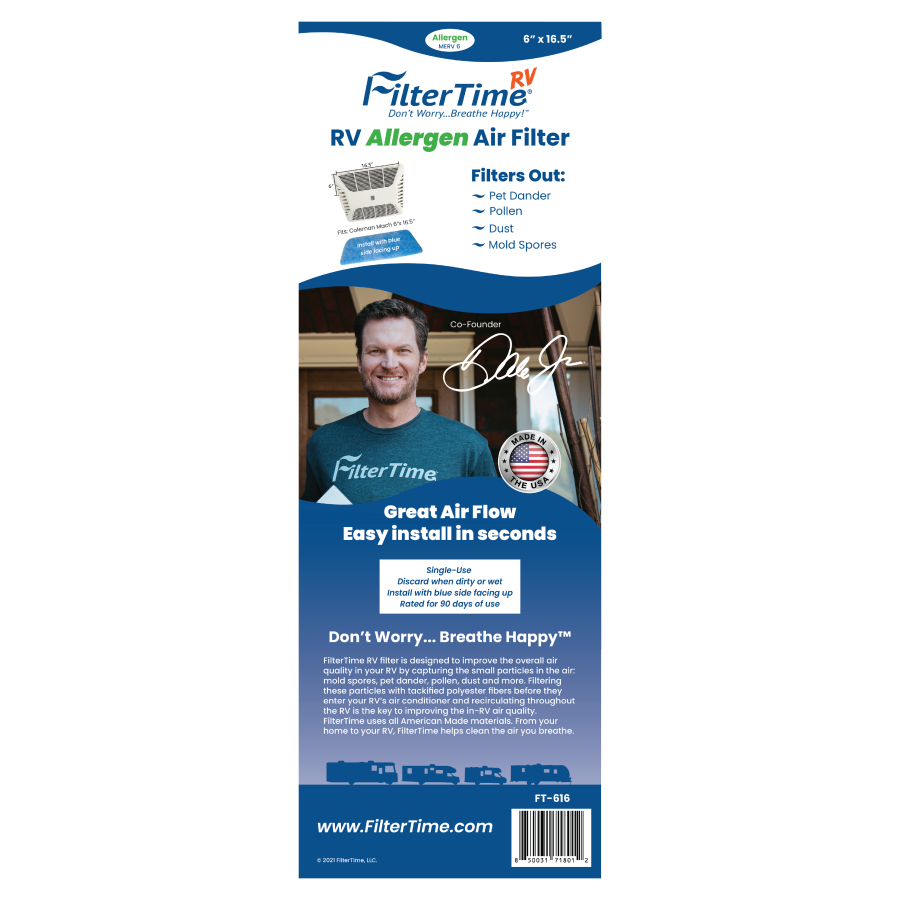 RV Air Filter 6x16 Filter Replacement FilterTime™